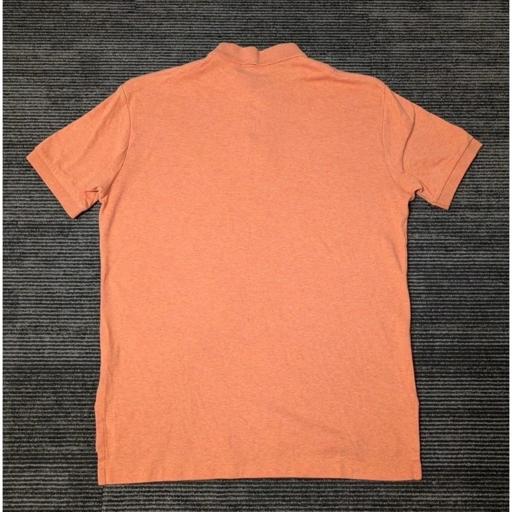 Ralph Lauren Polo Shirt Mens Size M Orange Pony Casual Short Sleeve